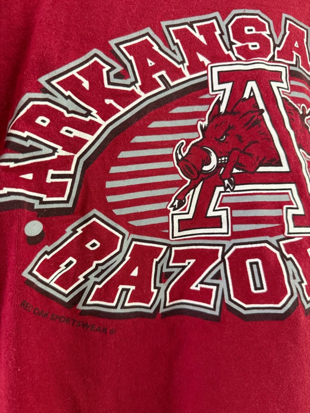 VINTAGE 1996 Arkansas Razorbacks Tee - Picture 3 of 5